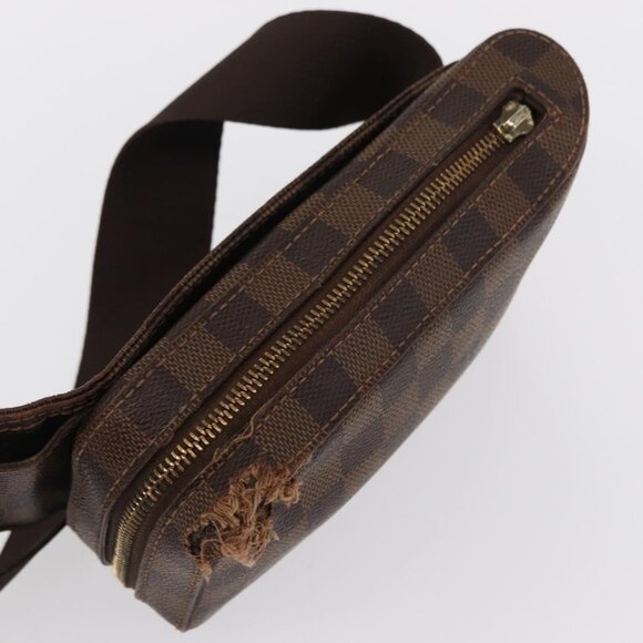 Authentic LOUIS VUITTON Damier Ebene Geronimos Shoulder Bag N51994 LV - Picture 13 of 16